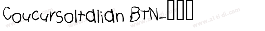 Coucursoltalian BTN字体转换